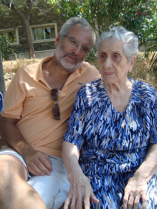 Con mi tía Portala en 2012